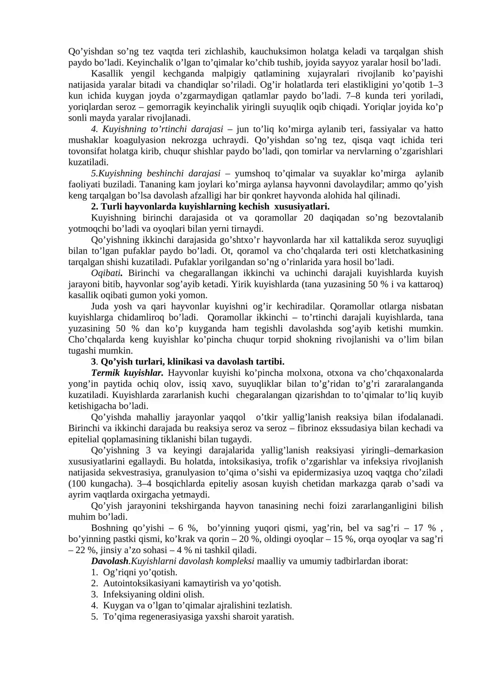 Termik va kimyoviy shikastlanishlar 2