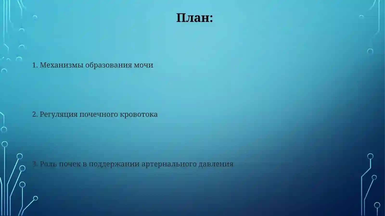 Физиология «почечного давления» 2