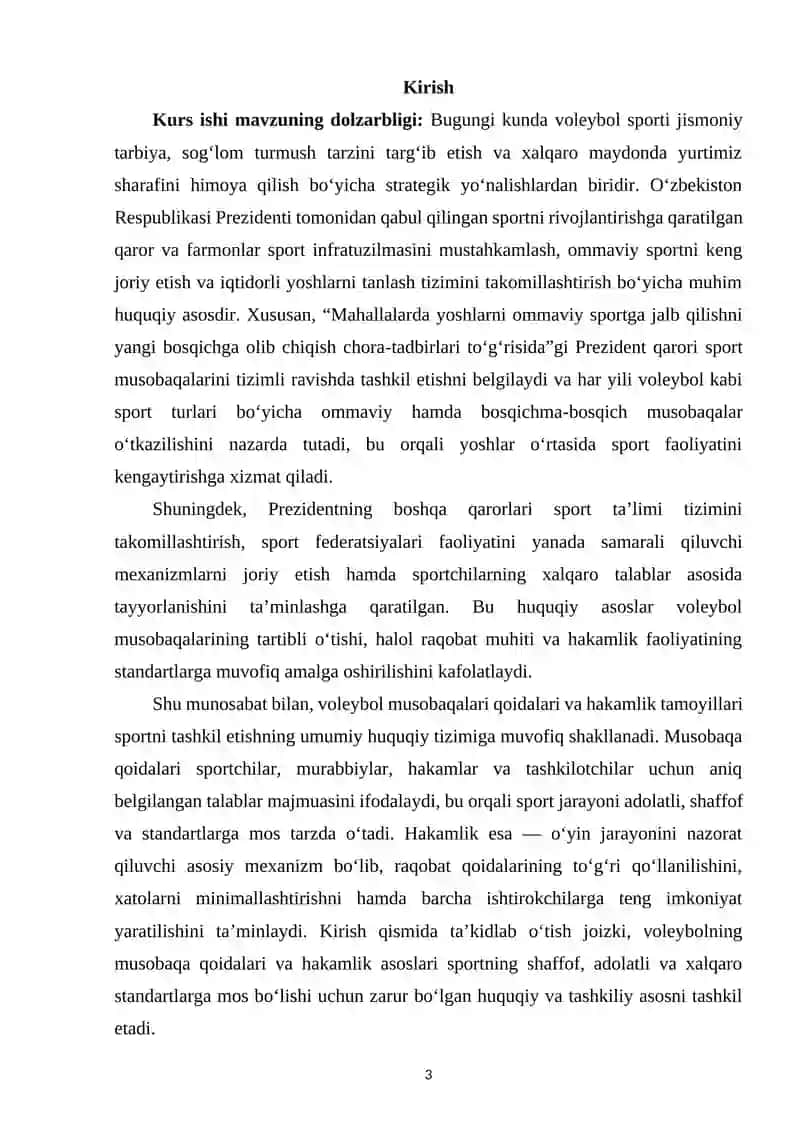Voleybol musobaqa qoidalari va hakamlik qilish asoslari 2