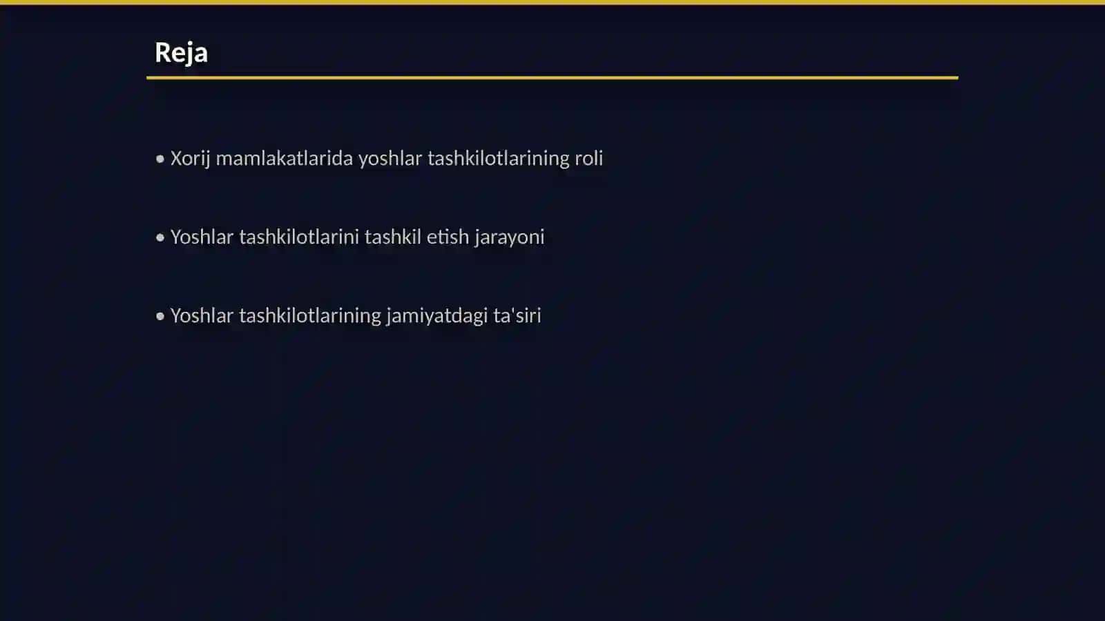 Xorij mamlakatlarda yoshlar tashkilotlari va uni tashkil etish texnalogiyalari 2