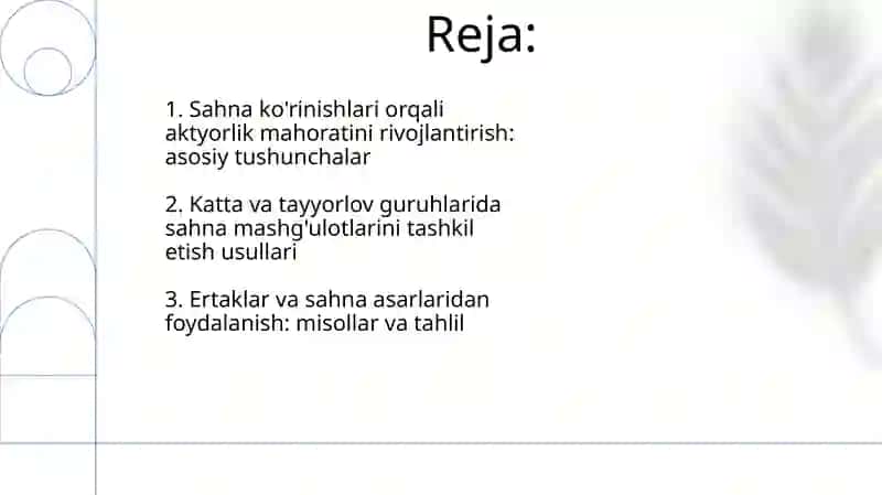 Aktiyorlik mahorati 2