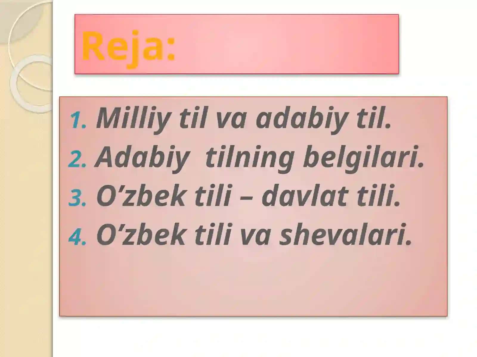 So‘zlashuv uslubi. O‘zbek tili lahja va shevalari 2