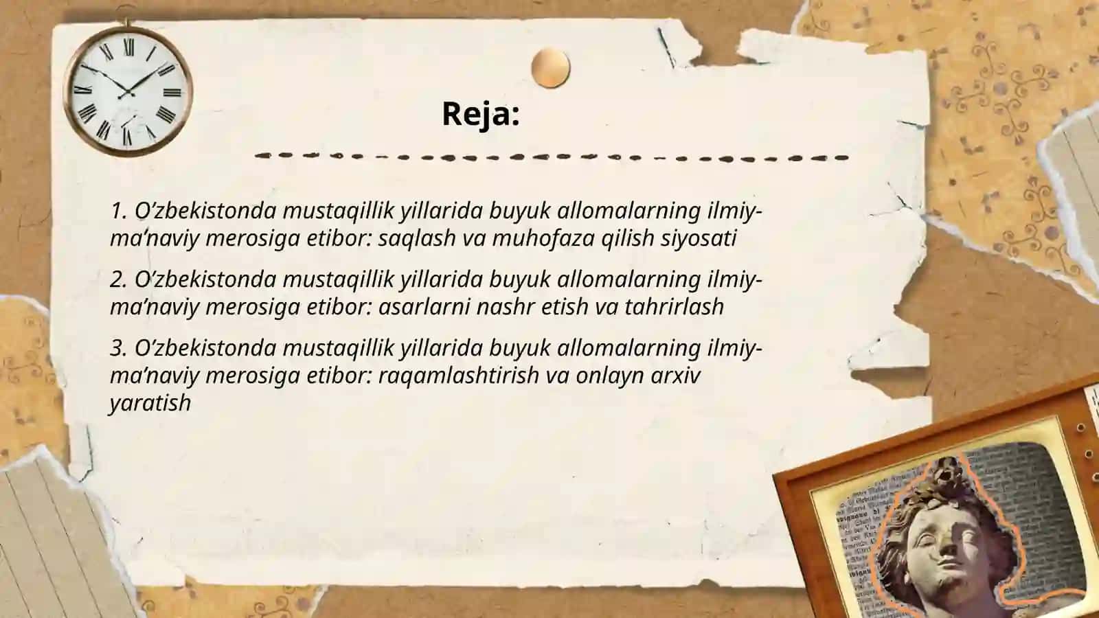 O’zbekistonda mustaqilik yillarida buyuk alomalarning ilmiy-ma’naviy merosiga etibor 2