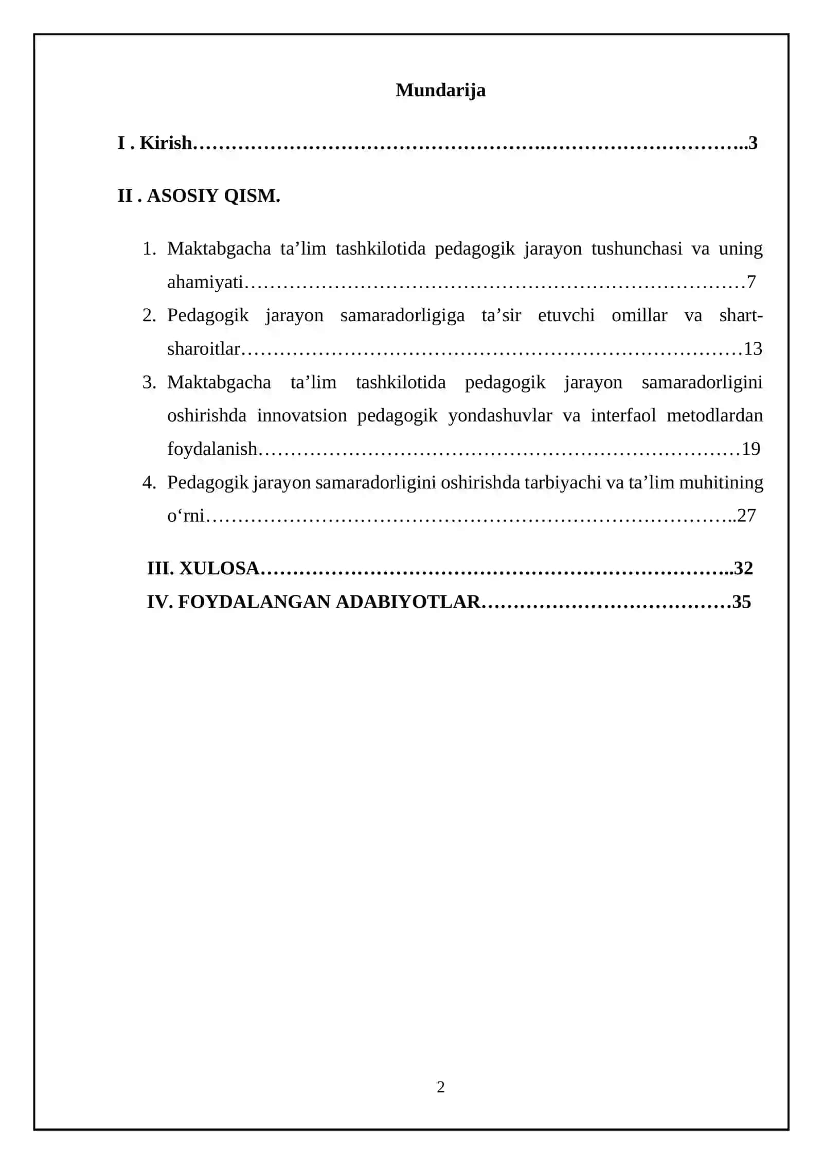 Maktabgacha ta’lim tashkilotida pedagogik jarayonning samaradorligini oshirish yo‘llari 2