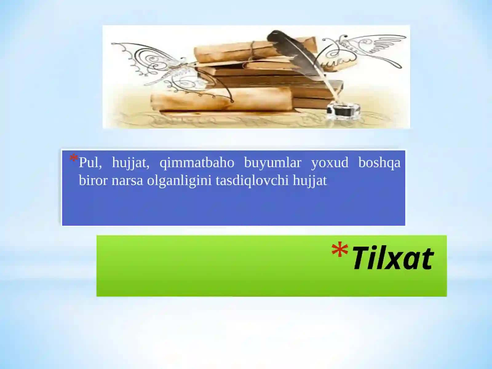 Tilxat yozish qoIdalari 2