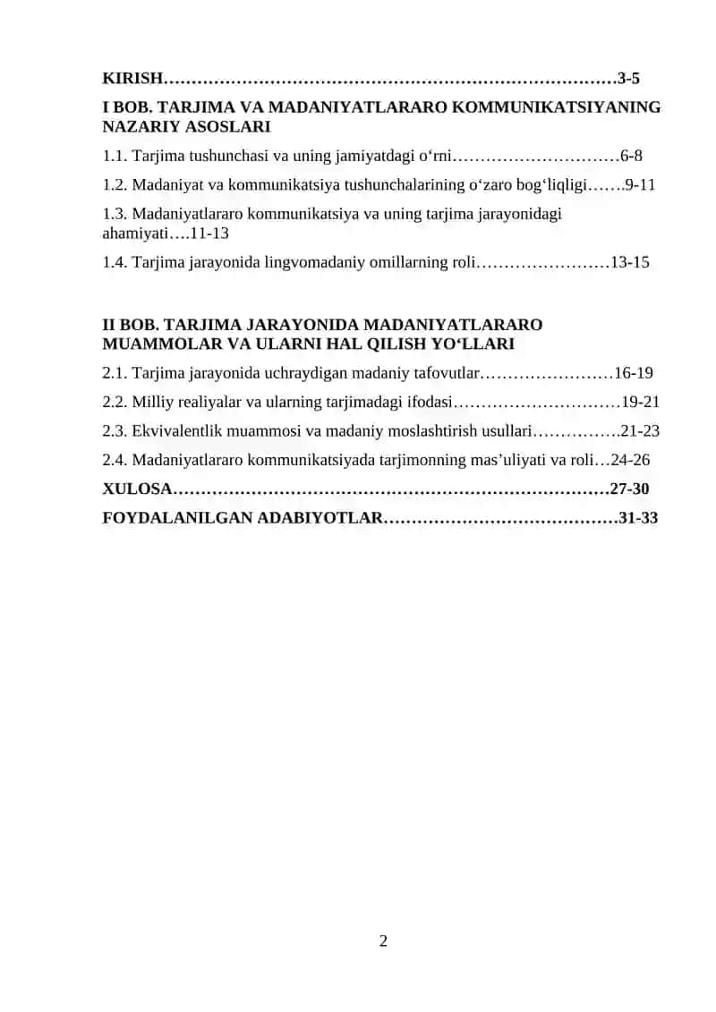 BOB. TARJIMA VA MADANIYATLARARO KOMMUNIKATSIYANING NAZARIY ASOSLARI 2