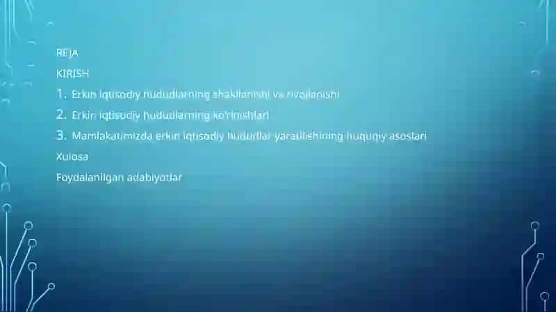 Jahon iqtisodiyotida erkin iqtisodiy hududlarning o`rni 2