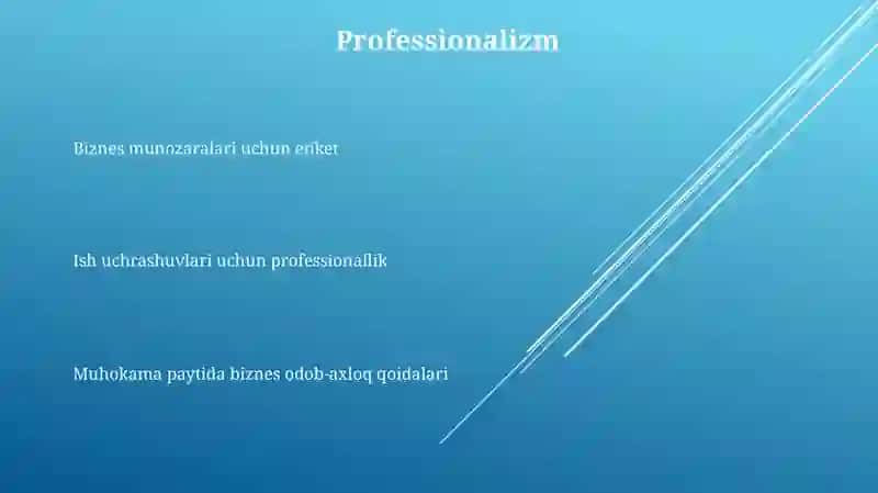 Biznesni Muhokama Qilish Qoidalari 2