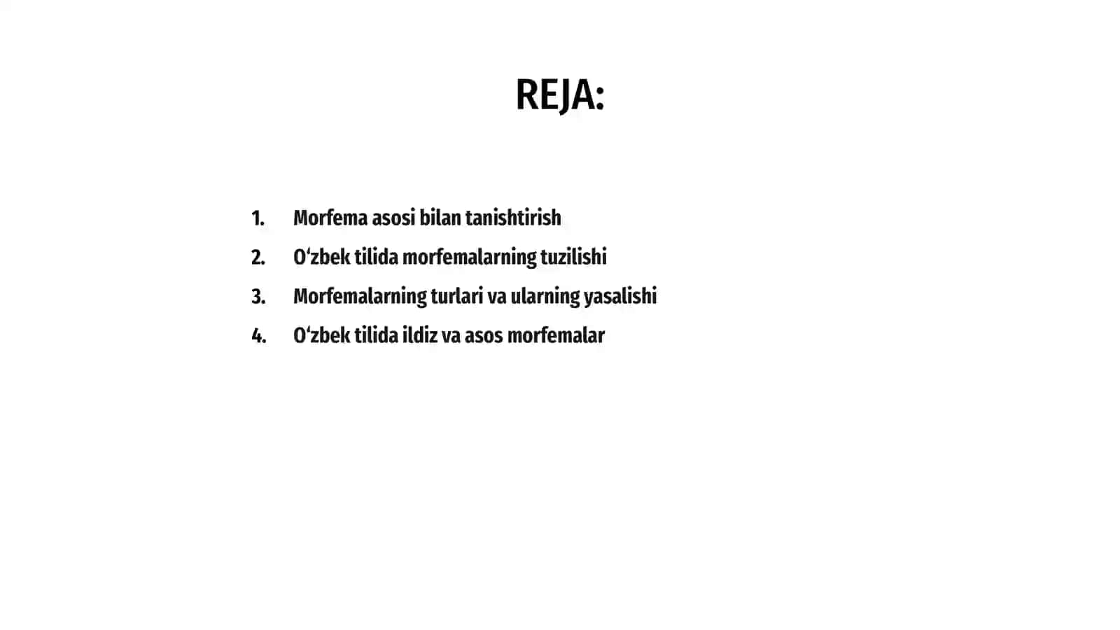 Oʻzbek tilining morfemalar bazasini shakllantirish va modellashtirish 2