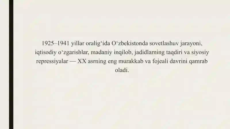 madaniy inqilob jadidlarning taqdiri va siyosiy repressiya boshlanishi 2