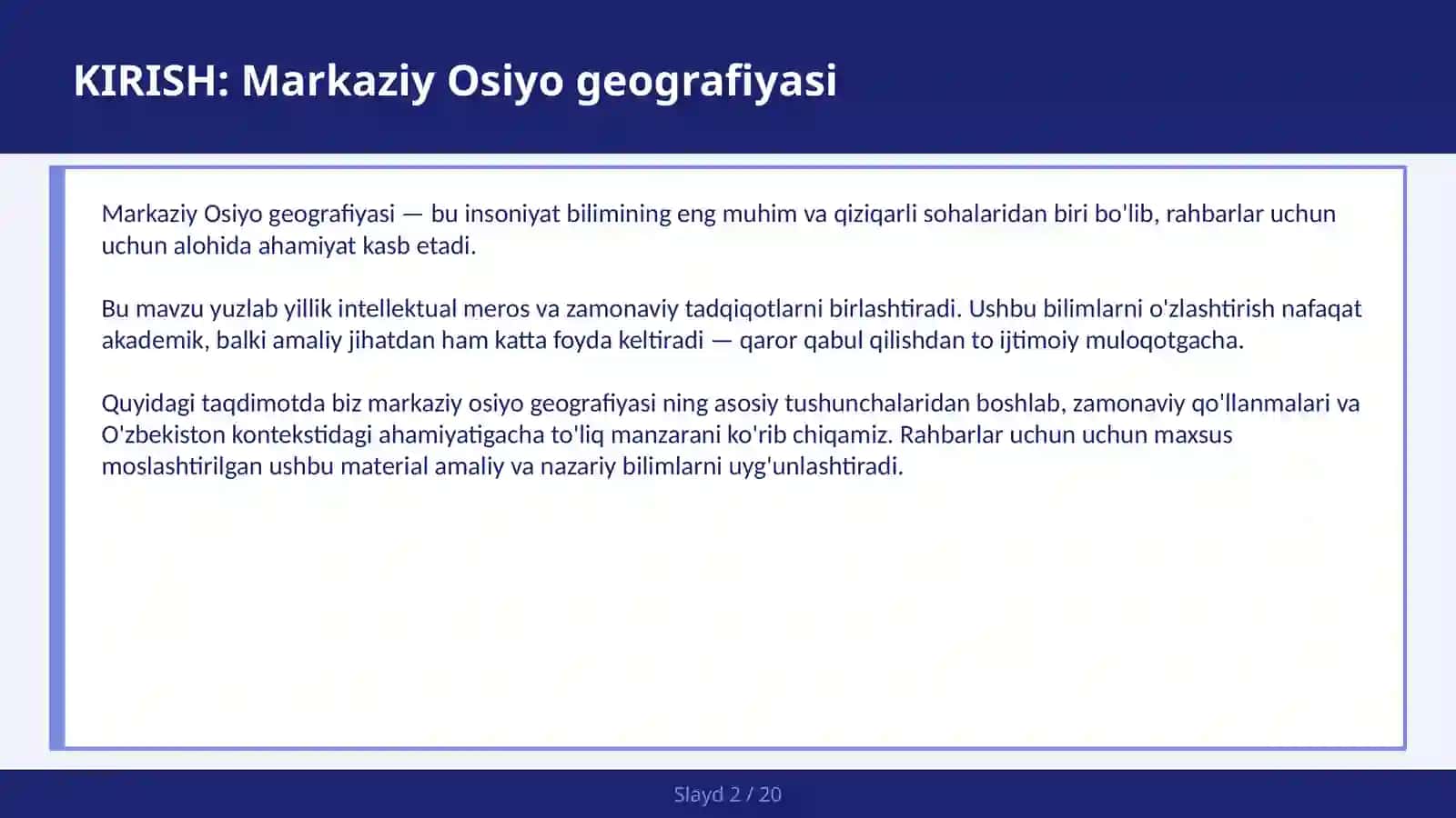 MARKAZIY OSIYO GEOGRAFIYASI 2