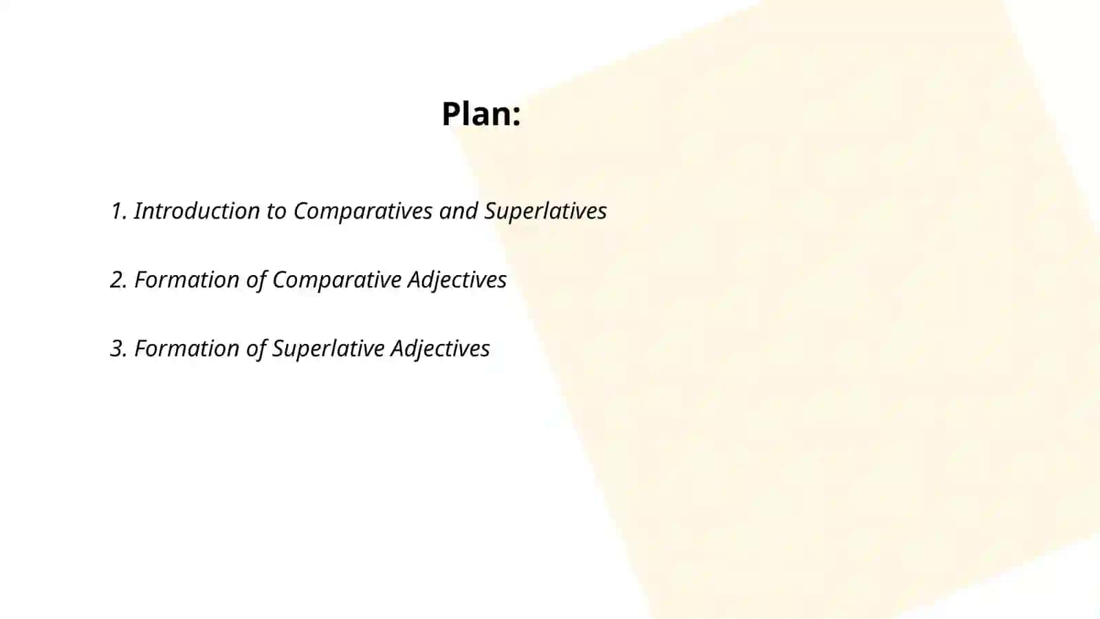 Comparative and superlatives 2
