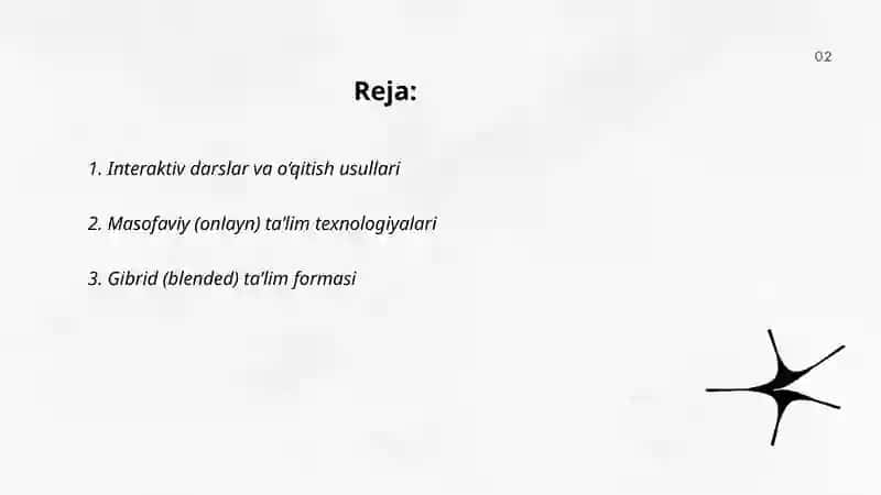 Zamonaviy o‘qitish shakllari va uslublari 2