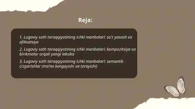 Lugaviy sath taraqqiyotining ichki va tashqi manbalari 2