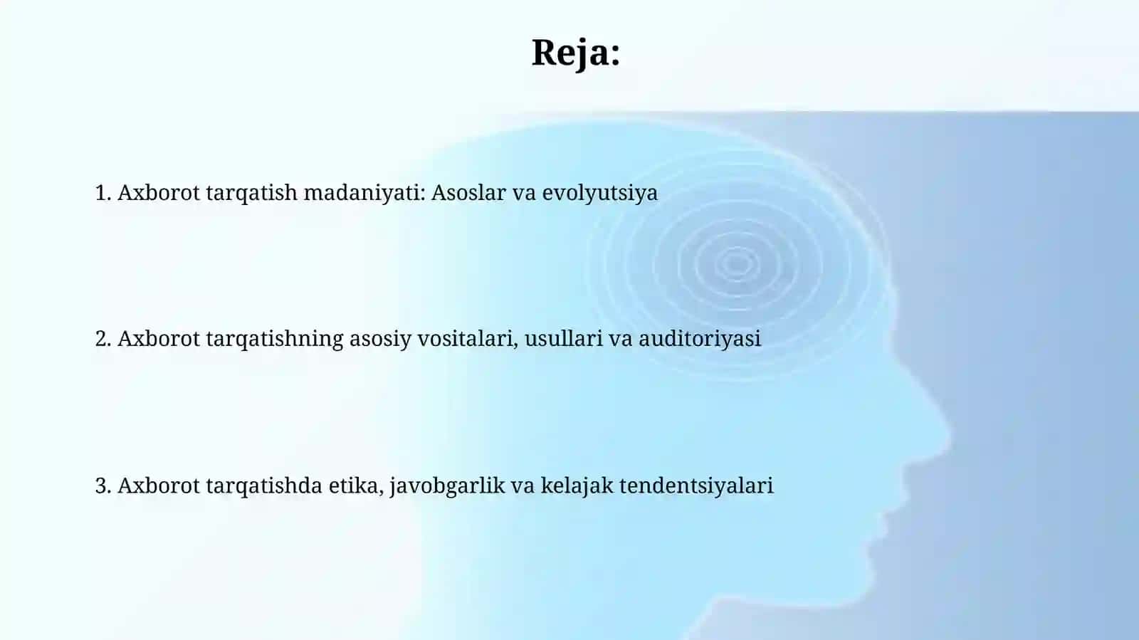 Media maydonda axborot tarqatish madaniyati 2