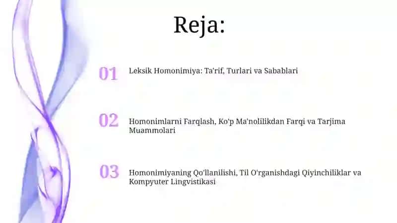 Leksik Homonimiya: Ta'rif, Turlari va Sabablari 2