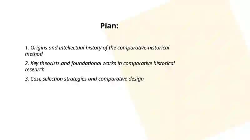 Comparative historical method 2