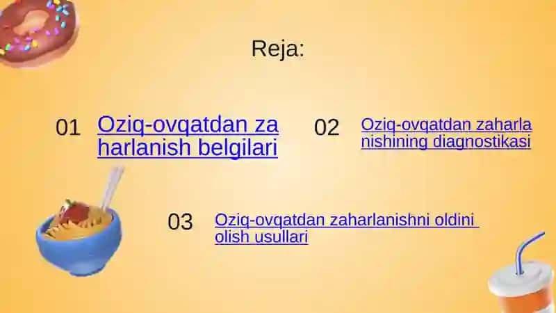 Oziq-ovqatdan zaharlanishlar va ularni oldini olish choralari 2