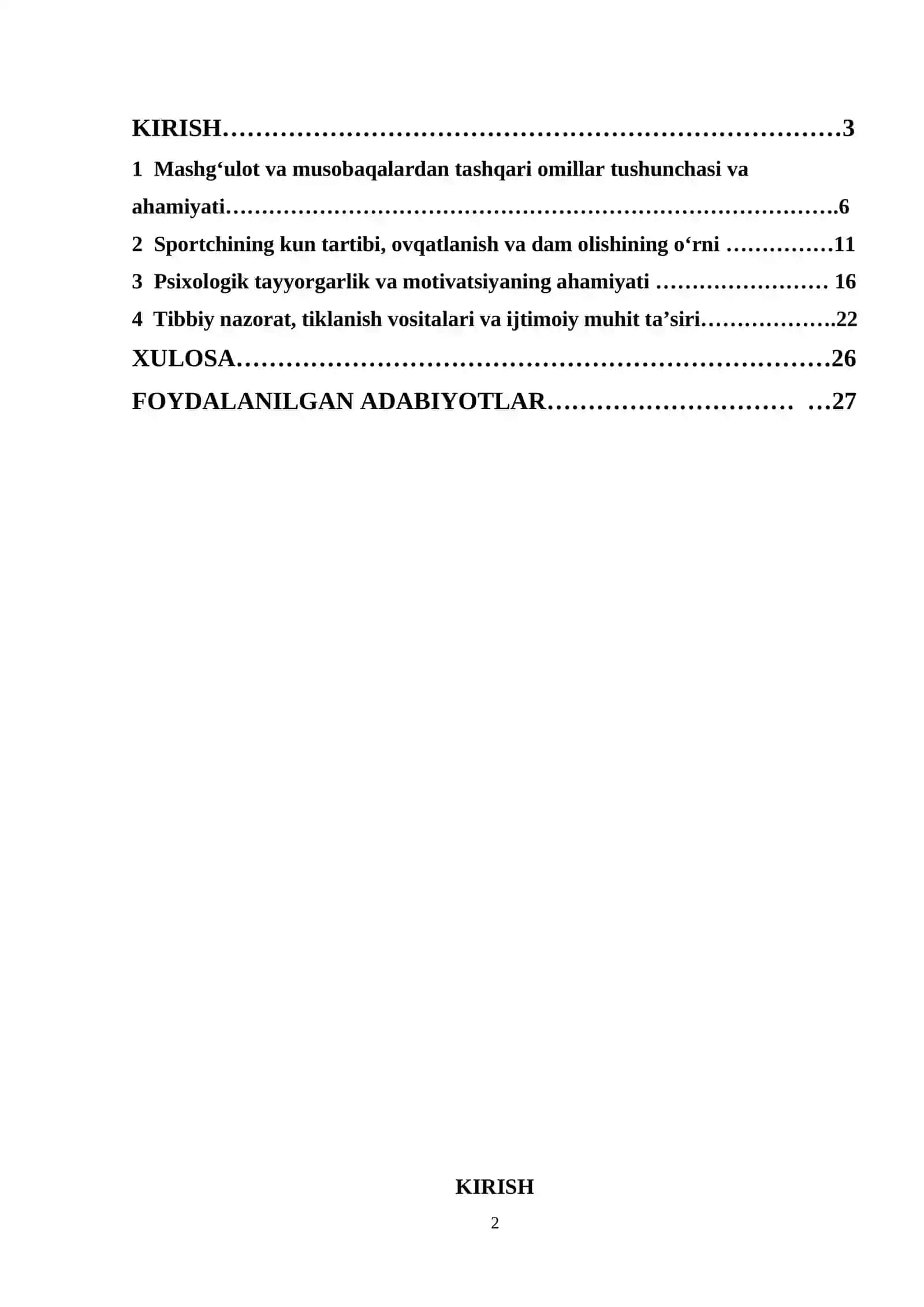 Sportchilarni tayyorlash tizimida mashg‘ulot va musobaqalardan tashqari omillar 2