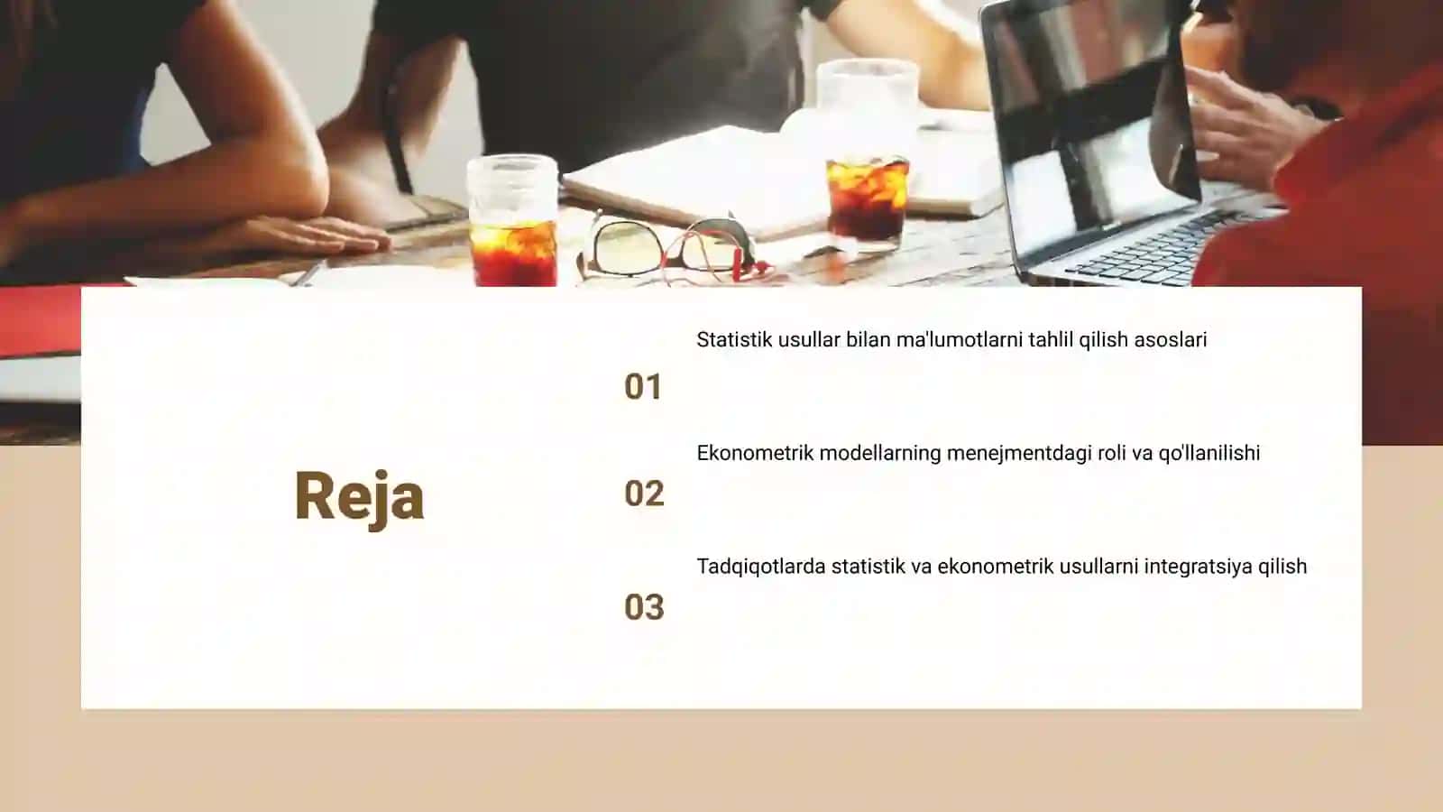 Menejmentda tadqiqotlarning statistik va ekonometrik usullari 2