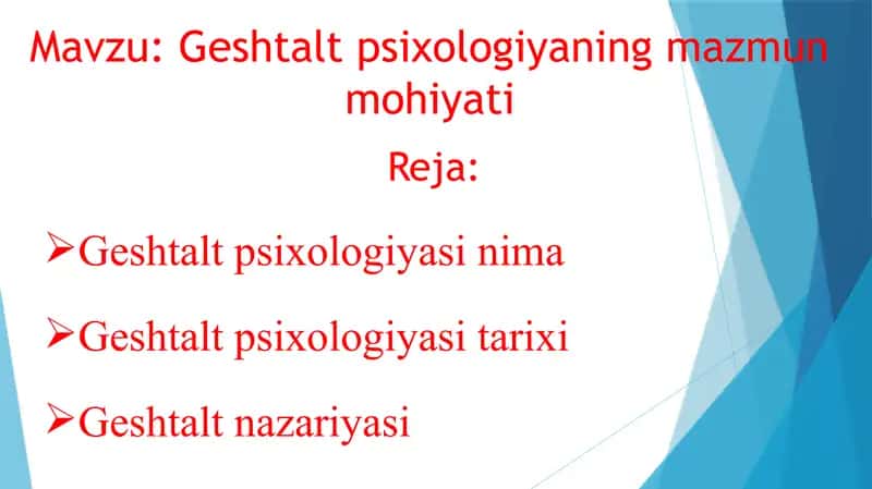 Geshtalt psixologiyasi 2