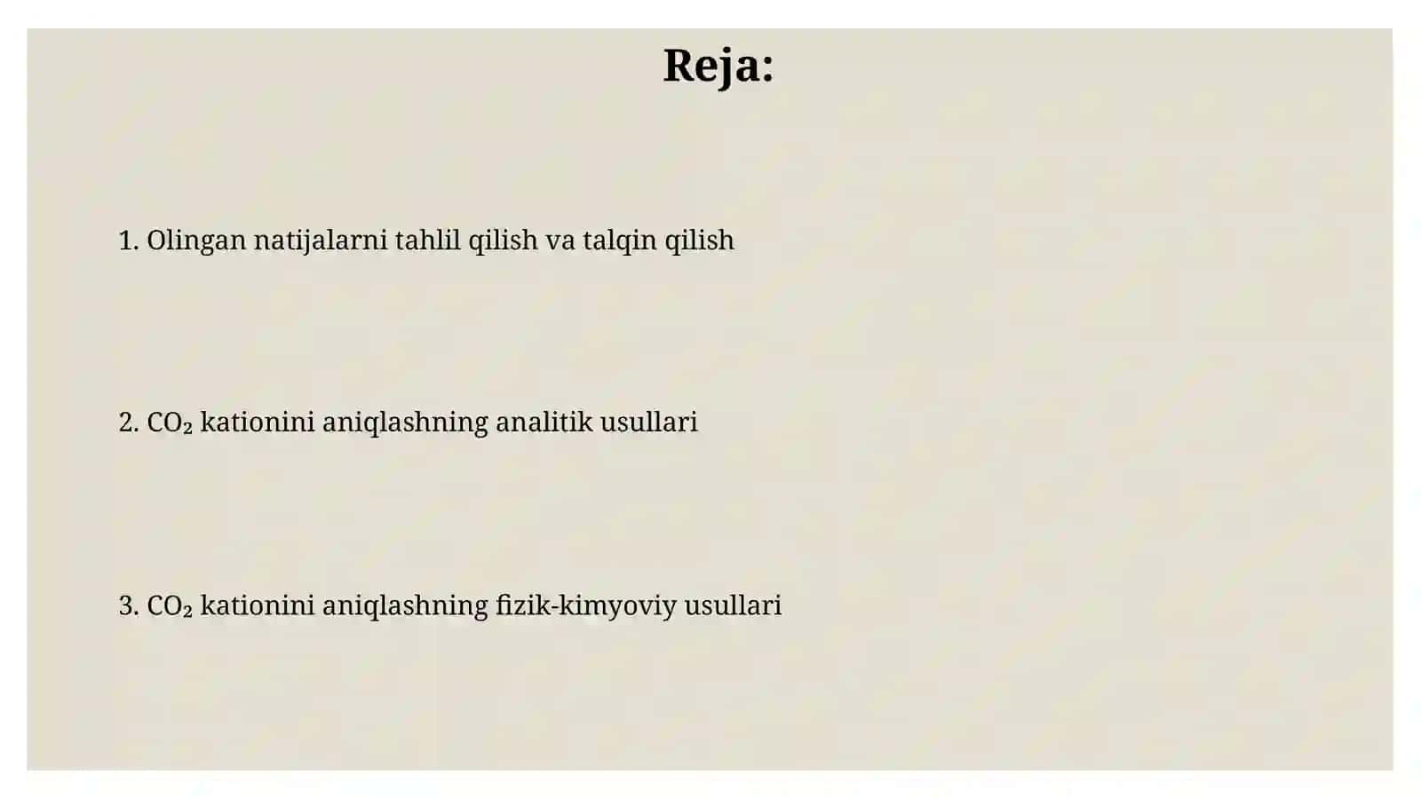 Co2 kationini aniqlashning fizik-kimyoviy va analitik tahlil qilish usullari 2