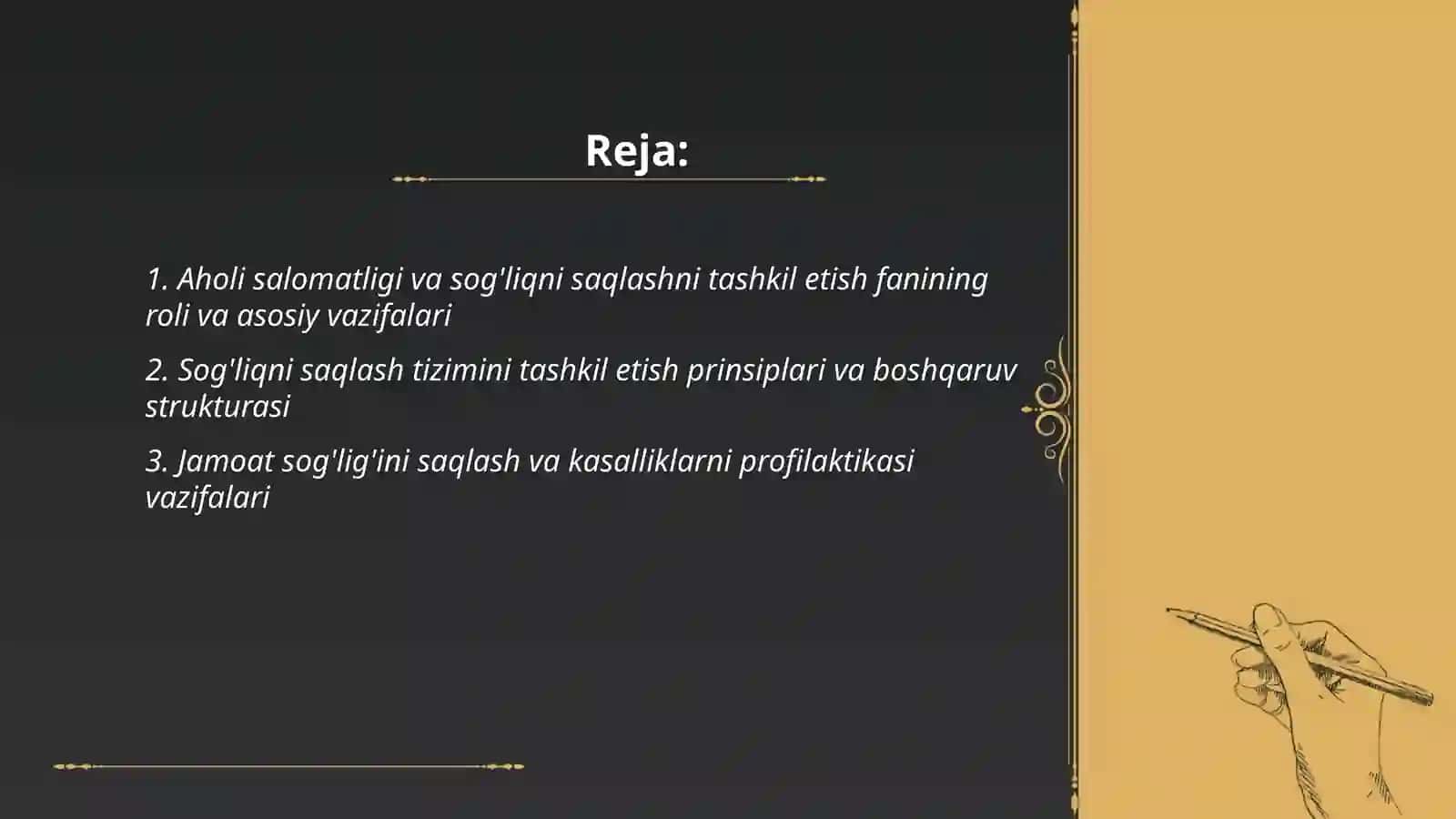 Tibbiy statistika va sog'liqni saqlash 2