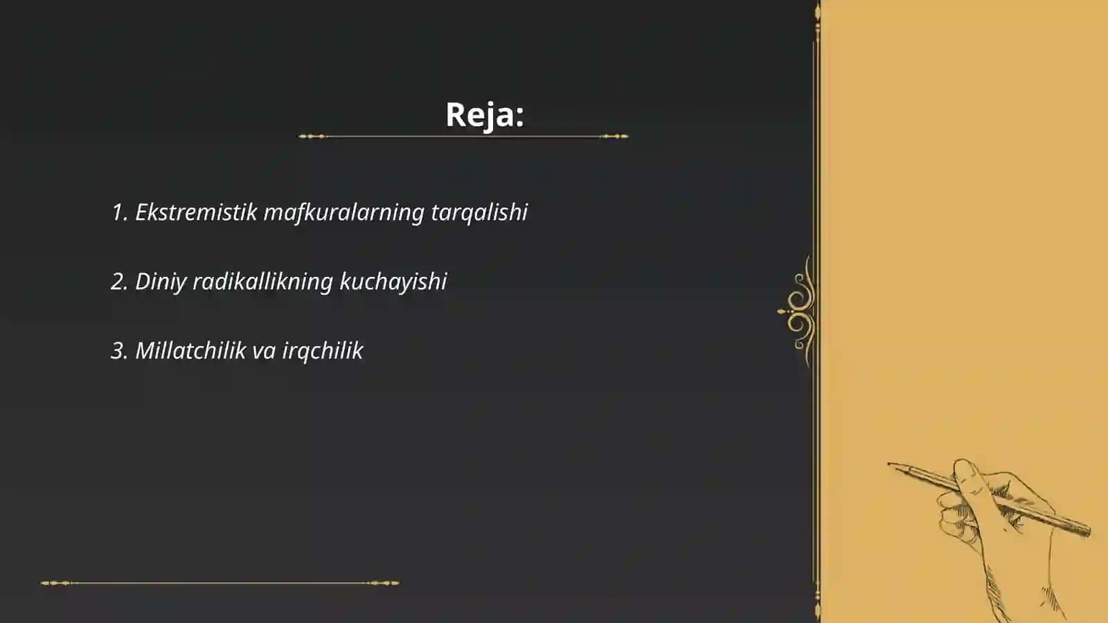Oʻzbekistonda huruj qilayotgan mafkuraviy taxdidlar va turkari 2