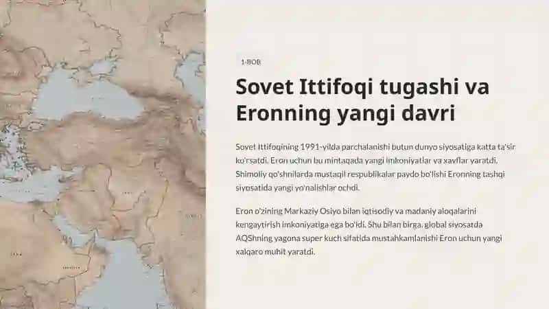 Eron Islom Respublikasi (1991–2017): Siyosiy va Ijtimoiy O'zgarishlar Tarixi 2