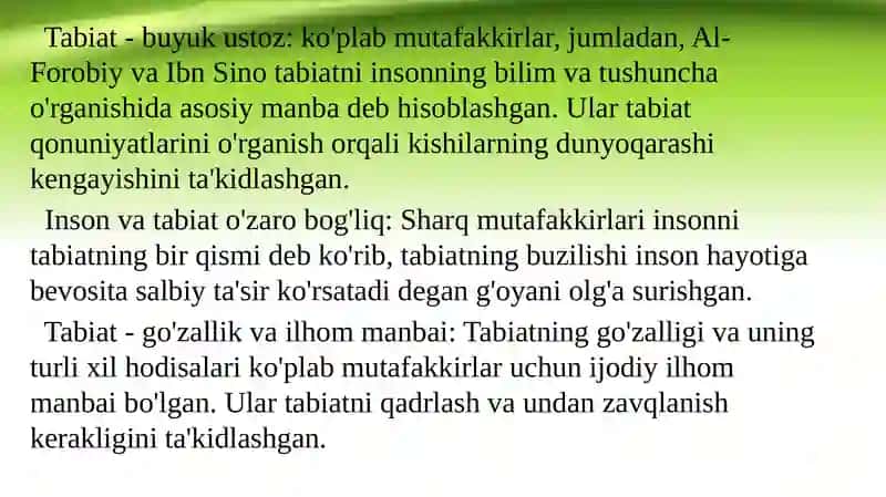 Boshlang'ich sinf o'quvchilarini tabiat bilan tanishtirish 2