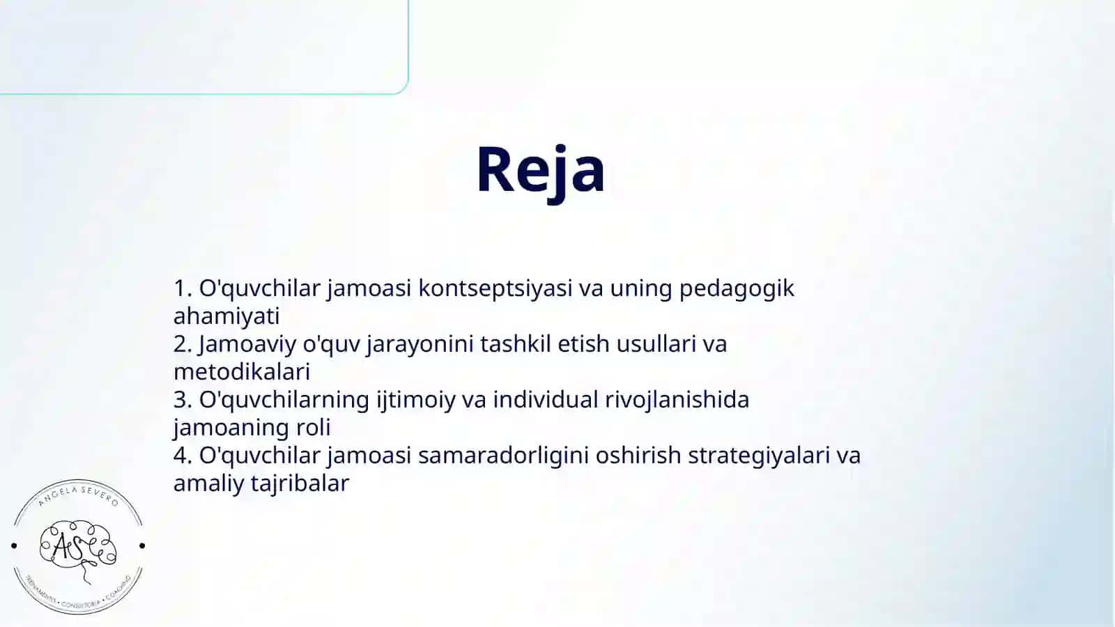 O'QUVCHILAR JAMOASI - YAXLIT PEDAGOGIK JARAYONNING ASOSIY SHAKLI 2