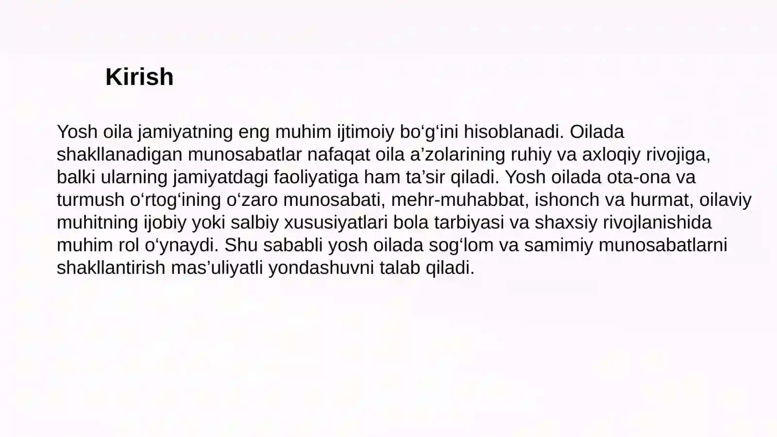 Fan: Oilapsixologiyasi va psixaterapiyasi 2