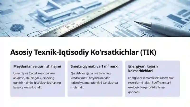 Jamoat binolarini loyihalashda texnik-iqtisodiy ko'rsatkichlar 2