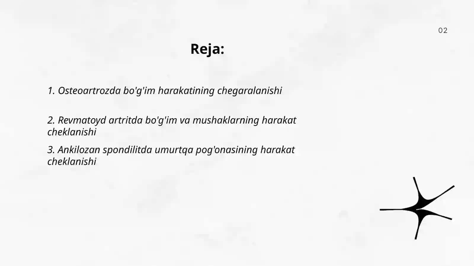 Tayanch harakat aparati, yurak qon tomir, nafas organlari, ruhiy kasalliklarda, bolalar kasalliklarda harakatning chegaralanishi 2