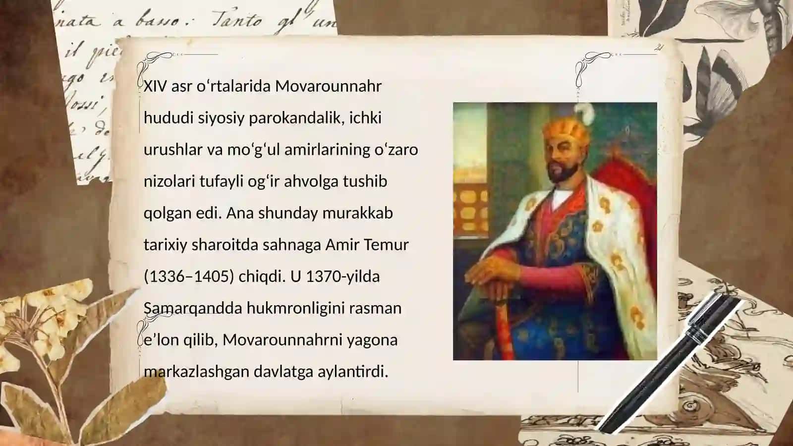 Amir Temur–Movarounnahr hukmdori 2