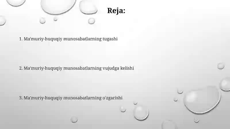 Ma'muriy-huquqiy munosabatlarning vujudga kelishi 2