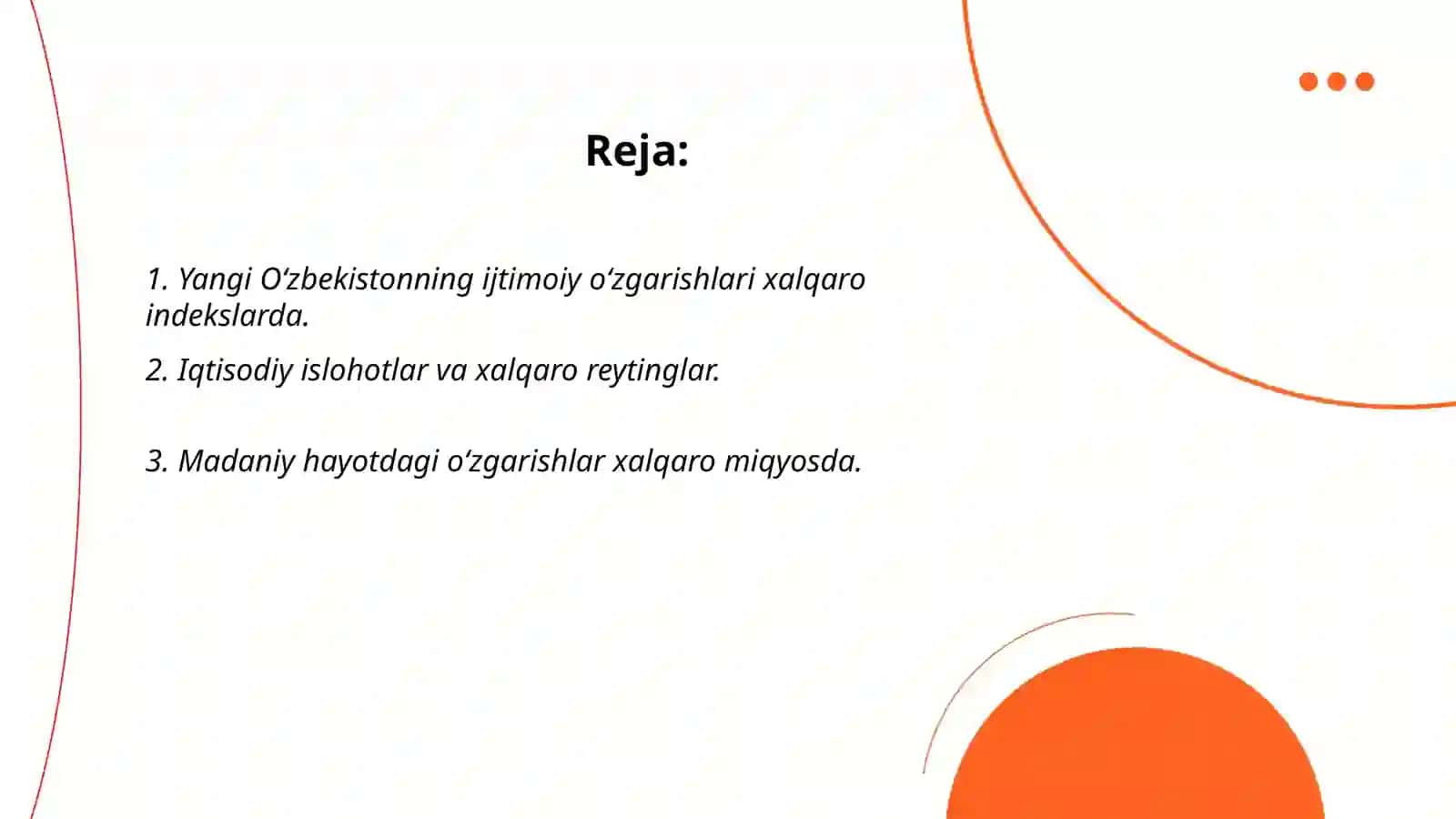 Oʻzbekiston ijtimoiy siyosiy, iqtisodiy va madaniy hayoti 2