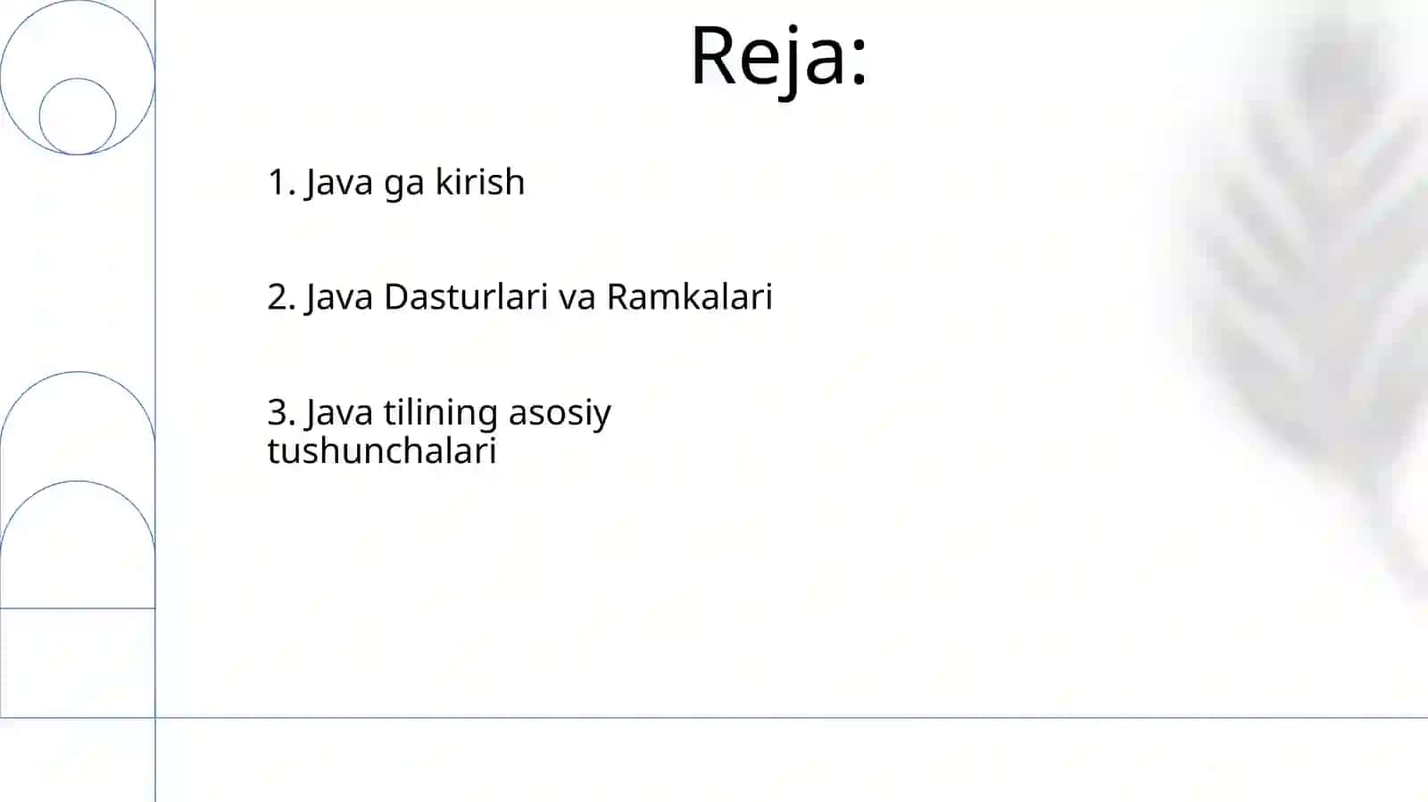 Java dasturlash tili 2