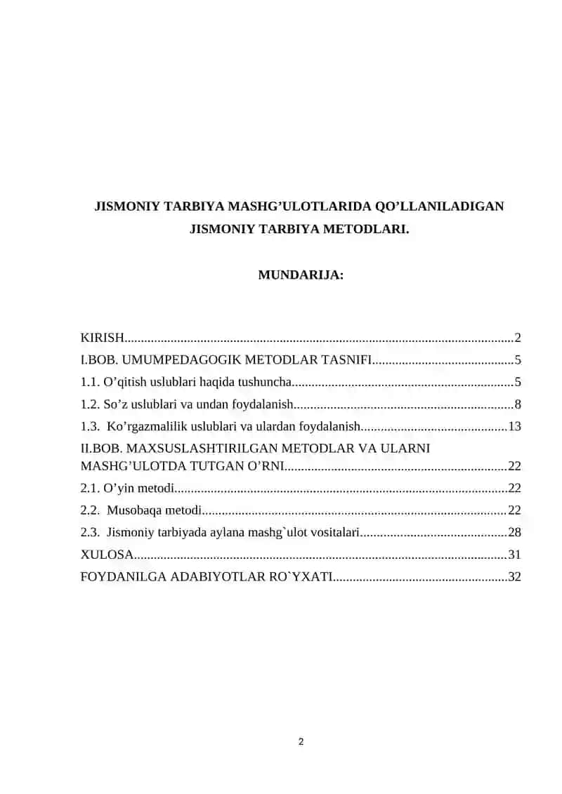 Jismoniy tarbiya metodlari 2