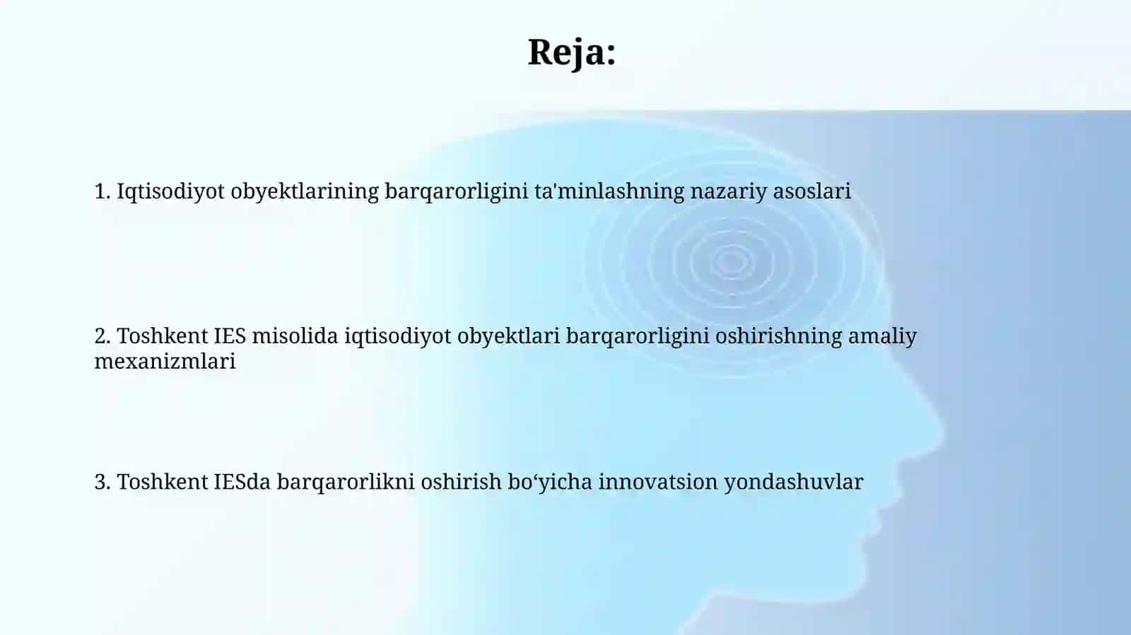 Iqtisodiyot obyektlari barqarorligini taminlash(Toshkent issiqlik elektr stansiyasi misolida) 2