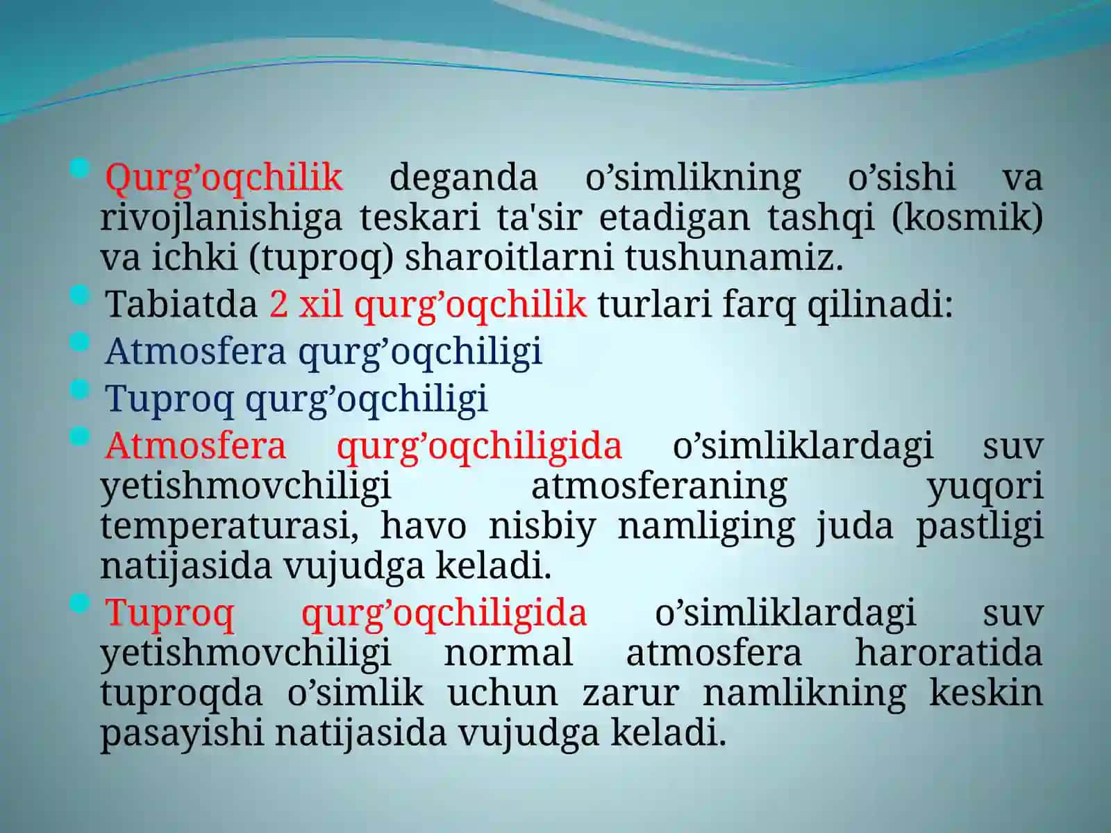 QURG’OQCHILIK VA UNGA QARSHI KURASH 2