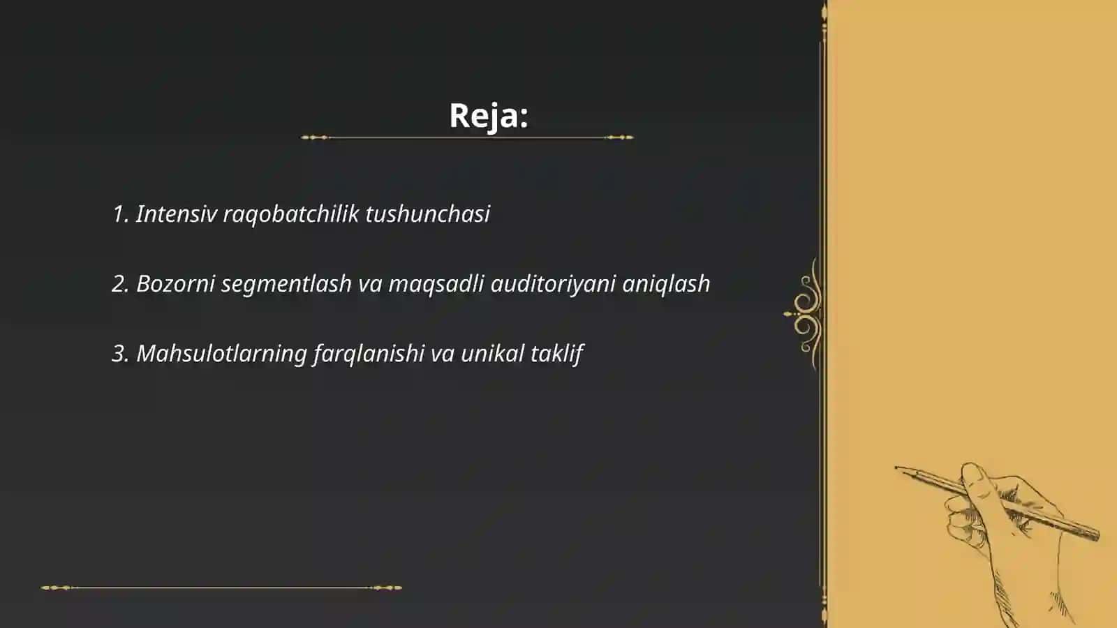 Intensiv raqobatchilik xavfi 2
