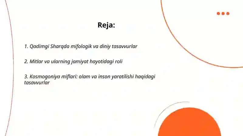 Qadimgi Sharqda mifologik va diniy tasavvurlar 2