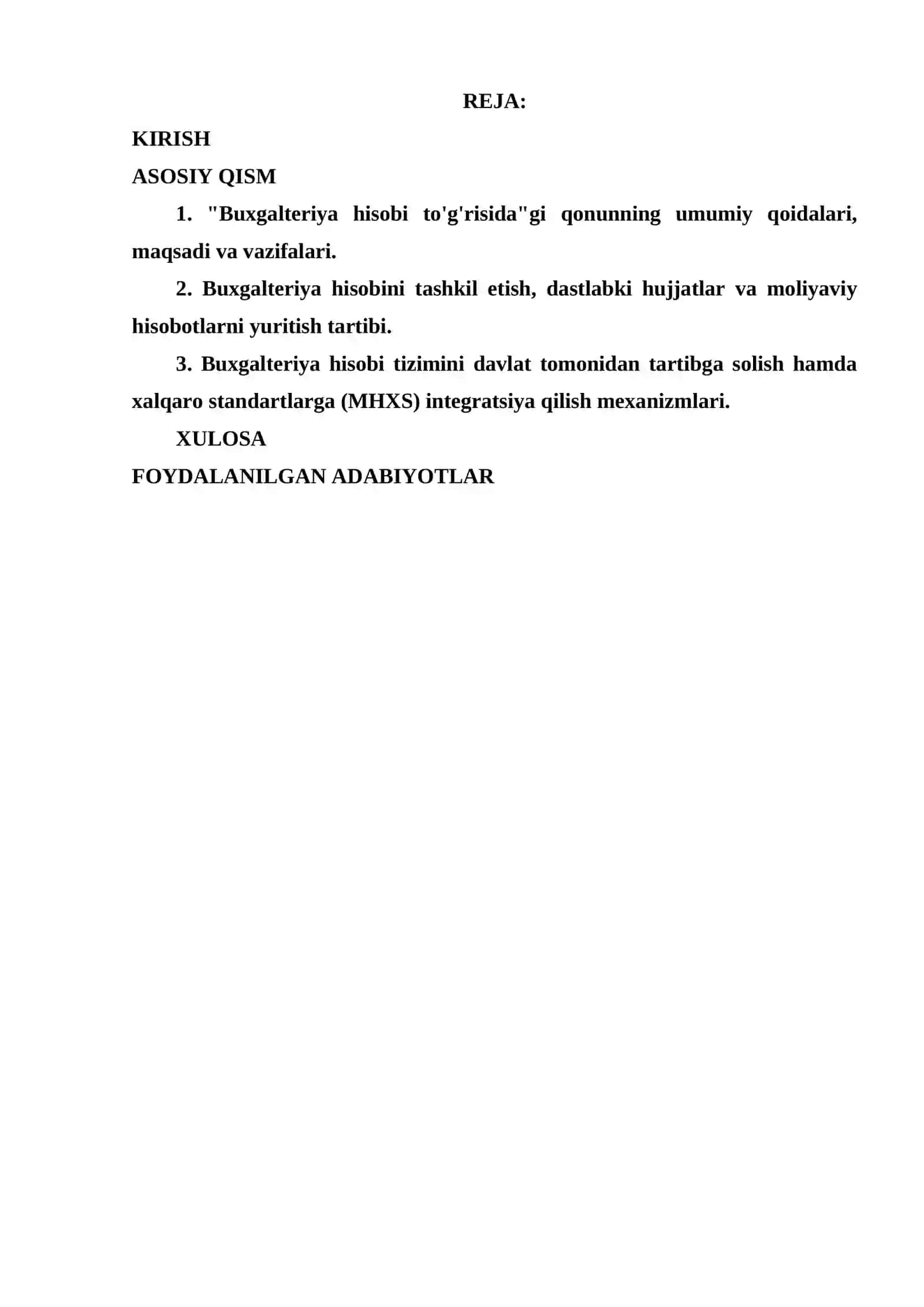 O'zbekiston Respublikasining Buxgalteriya hisobi to'g'risidagi qonuni 2