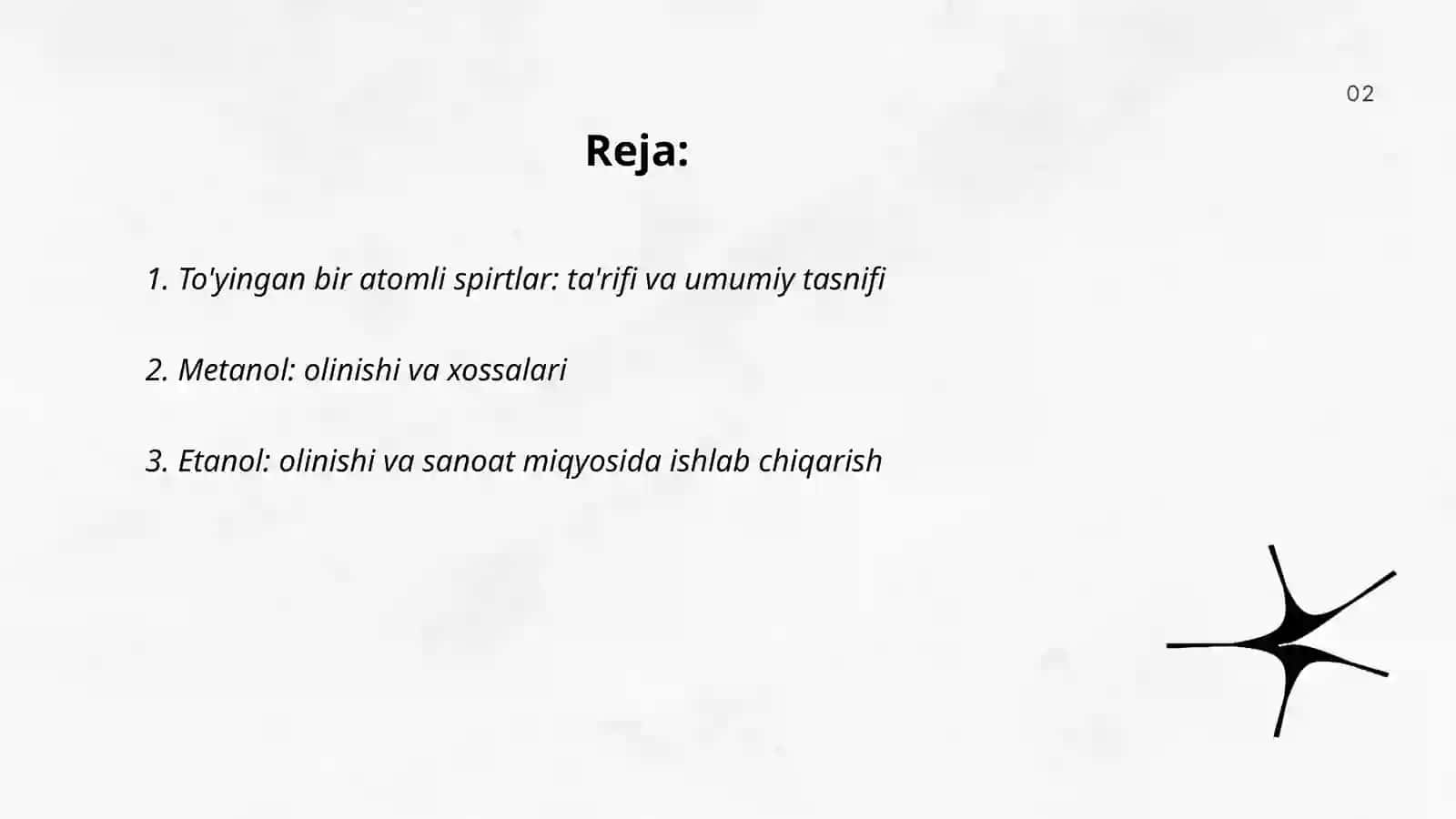 To’yingan bir atomli spirtlarning olinishi, xossalari va ishlatilishi 2