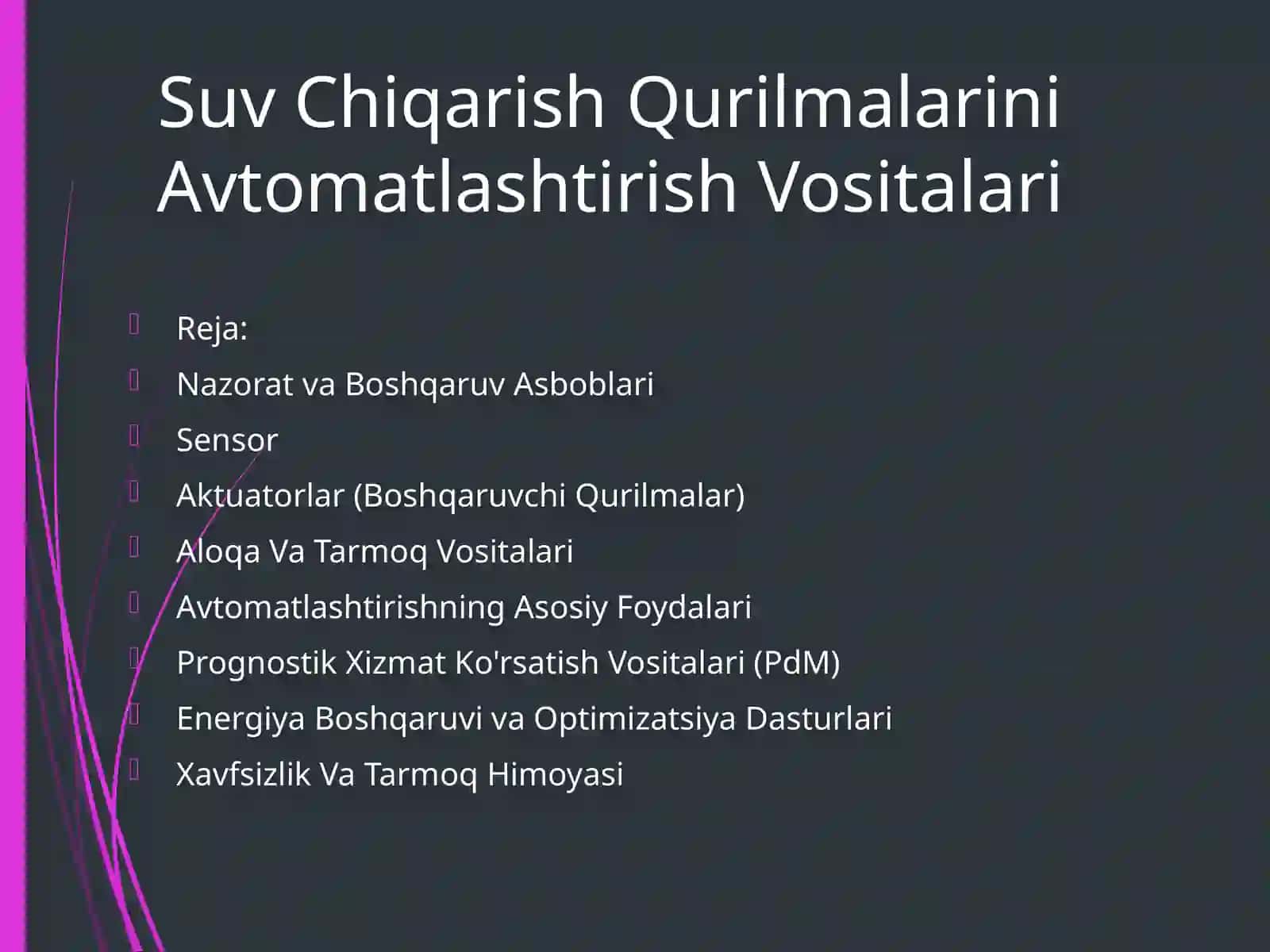 SuvChiqarishQurilmalariniAvtomatlashtirishVositalari 2