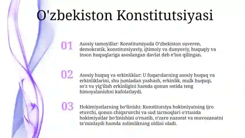 O‘Zbekiston Suveren, Demokratik, Huquqiy, Ijtimoiy Va Dunyoviy Davlat 2