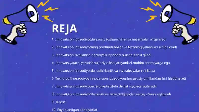Innovatsion iqtisodiyot 2