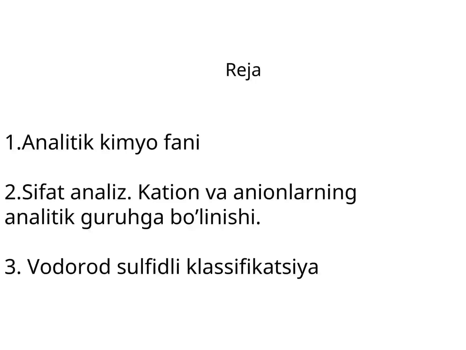 Sifat analiz va uning uslublari 2