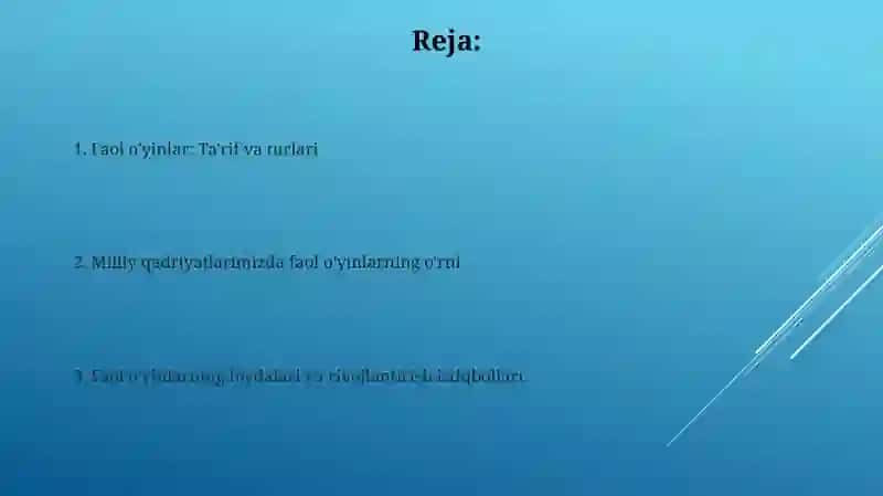 Harakatli oyinlarni qisqacha ta'rifi 2